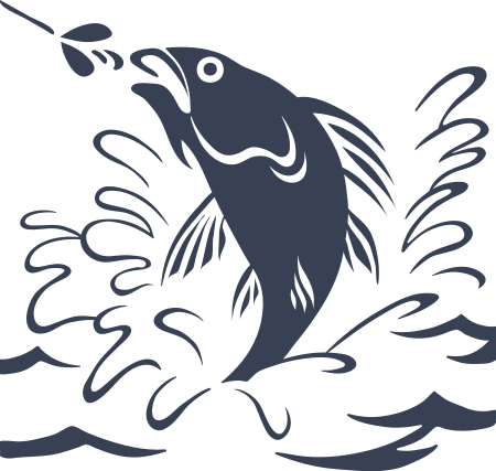 Fish Jumping Sticker