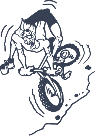 Man On Dirt Bike Decal