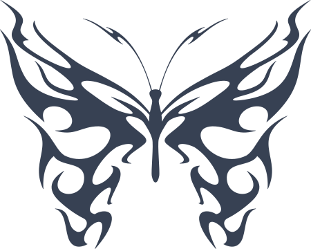Cool Flaming Butterfly Sticker