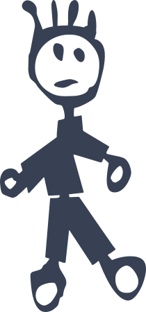 Stick People Family Boy Decal