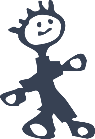Stick People Family Small Boy Decal