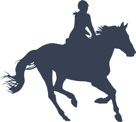 Cowgirl Riding a Horse Sticker