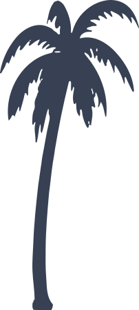 Skinny Palm Tree Sticker