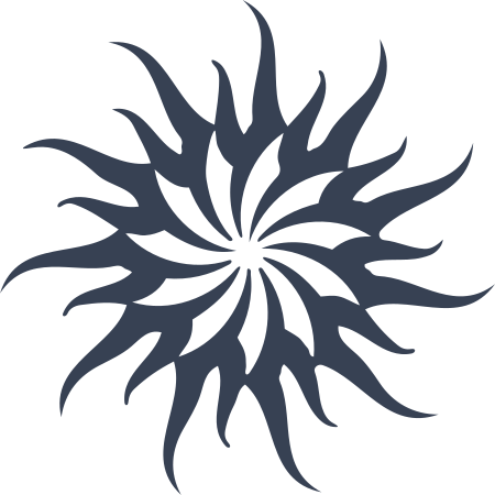 Swirl Sun Sticker