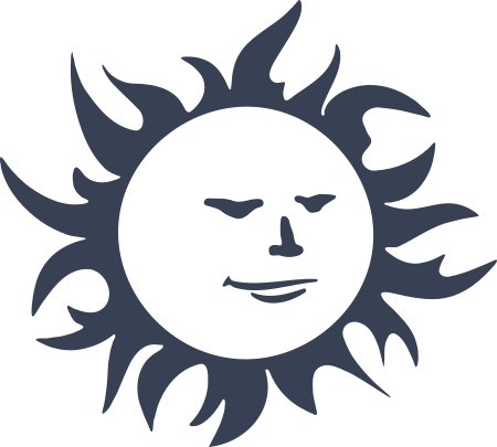 Sun With A Face Sticker