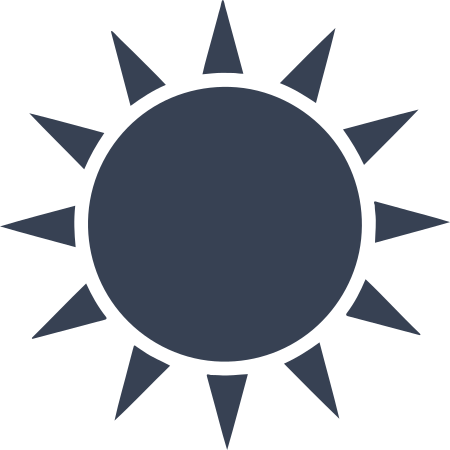 Triangle Rays Sun Sticker