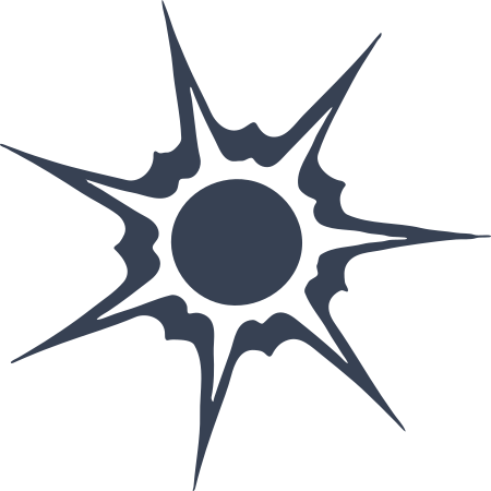 Cool Blazing Sun Sticker