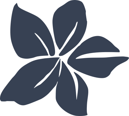 Plumeria Flower Hawaiian Tropical Decal