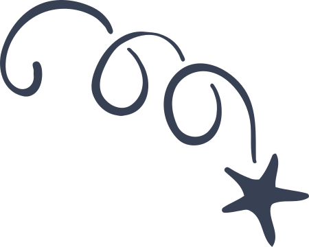 Swirly Star Sticker