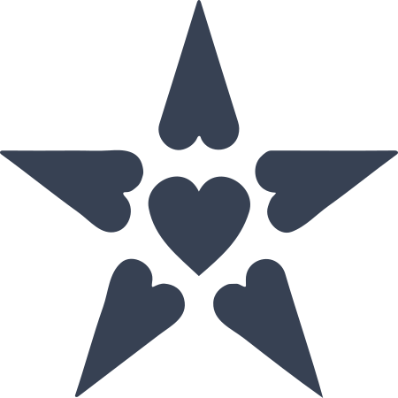 Star Of Hearts Sticker