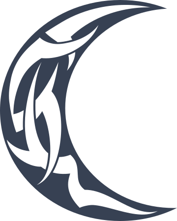 Tribal Moon Sticker
