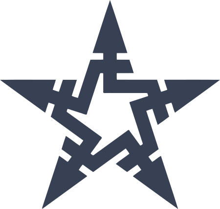Lines Star Sticker