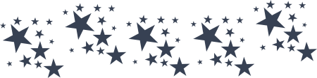 Several Different Sized Stars Border Sticker
