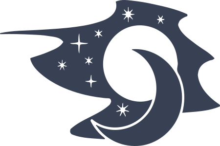 Lovely Moon with Stars Sticker