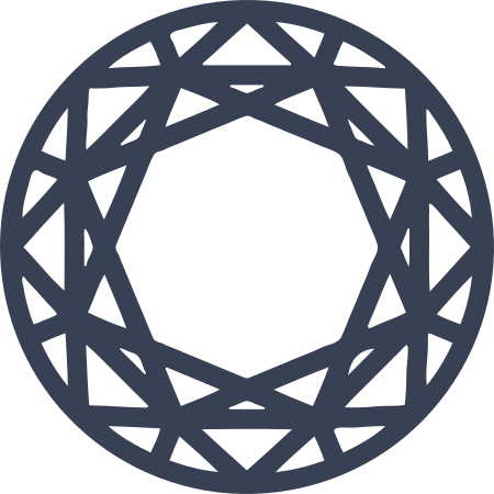 Top of Round Diamond Sticker
