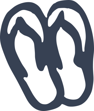 Individual Flip Flop Family Decals