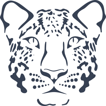 Pretty Cheetah Face Sticker