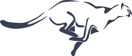 Cheetah Running Sticker