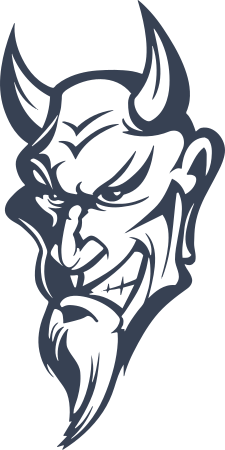 Evil Devil Face Sticker