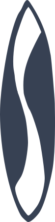 Surfboard With Wave Sticker