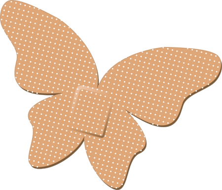 Butterfly Band Aid Bandage Sticker