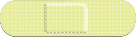 Lime Green Band Aid Bandage Sticker