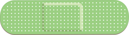 Green Band Aid Bandage Sticker Decal