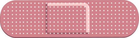 Red Band Aid Bandage Sticker Decal