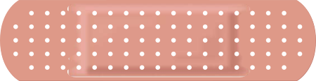 Peach Band Aid Bandage Sticker