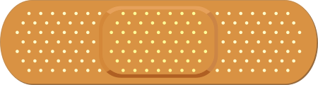 Tan Band Aid Bandage Sticker