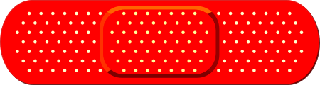 Red Band Aid Bandage Sticker