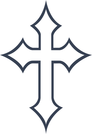 Tender Cross Outline Sticker