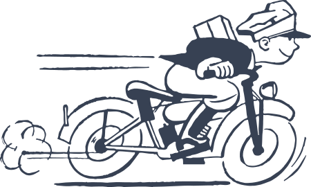Courier Service Decal