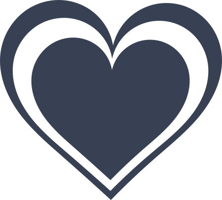 Double Heart Sticker