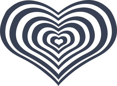 Heart Vortex Sticker