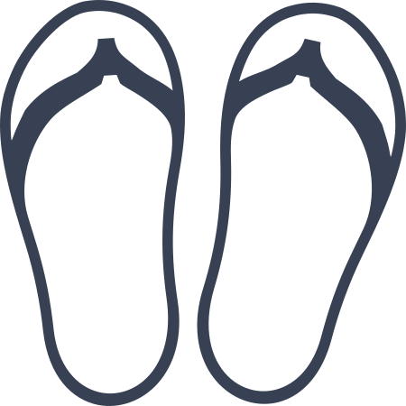 Short Flip Flops Sticker