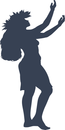 Hawaiian Hula Dancer Sticker