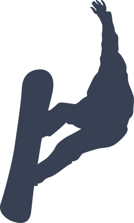 Snowboarder Having a Blast Sticker