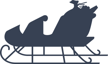 Santa's Sleigh Decal