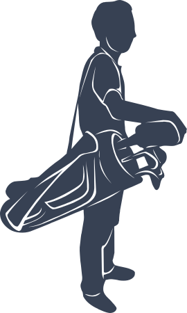 Golfer Decal
