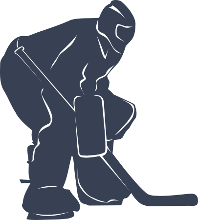 Goalie Hockey Player Sticker