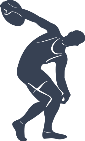 Discus Thrower Sticker