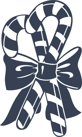 Candy Canes Decal