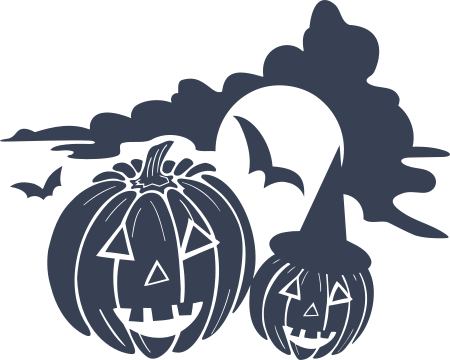 Halloween Pumpkins Decal