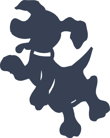 Silly Puppy Dog Sticker