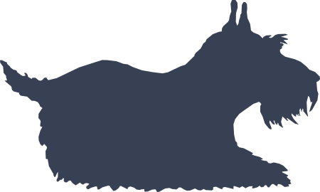 Short Schnauzer Dog Sticker