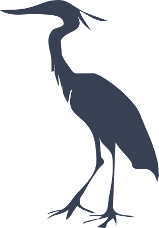 Crane Bird Decal