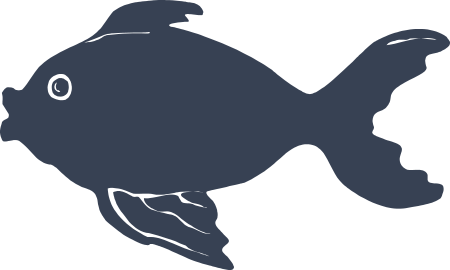 Goldfish Swimming Left Sticker