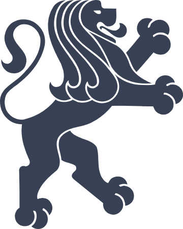 Tall Lion With Long Hair Sticker 