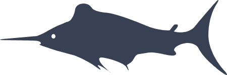 Swordfish Swimming Sticker
